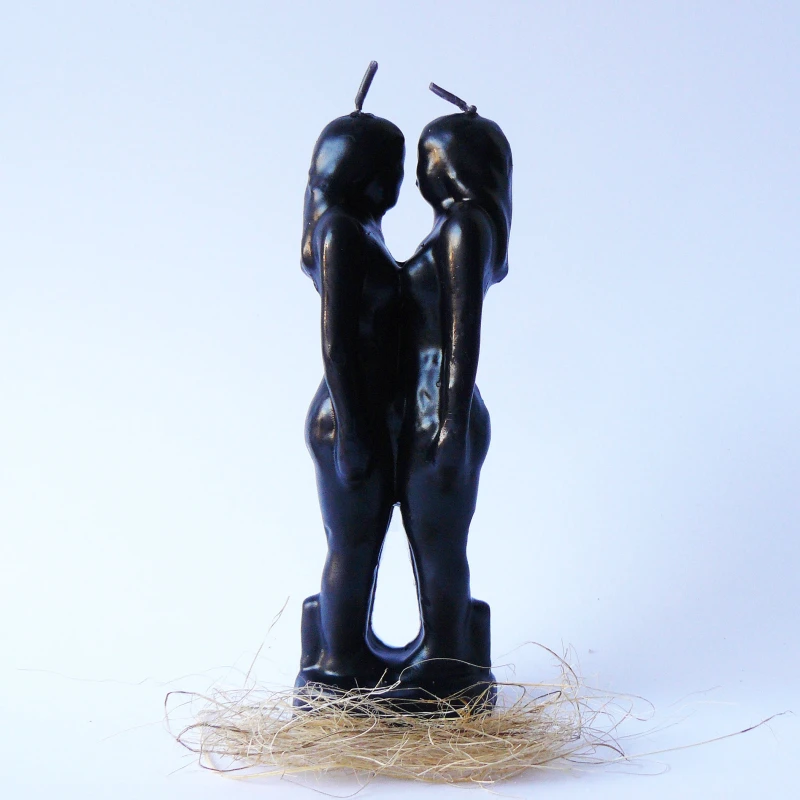 Vela Figura Pareja Lésbica Negra