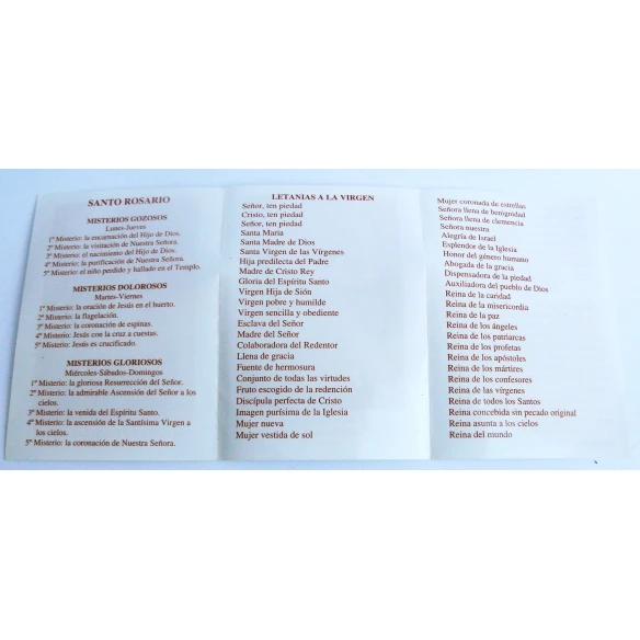 Estampa Oración Fray Leopoldo