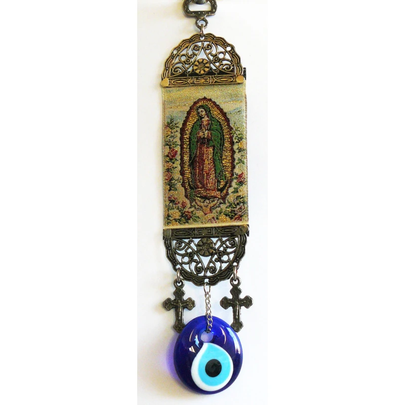 Imagen Virgen con Ojo Turco Colgante